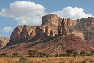 Fototapeta na wymiar Landscape in Tigray province, Ethiopia