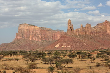 Landscape in Tigray province, Ethiopia