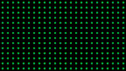 Green dots arranged in parallel lines on a black background