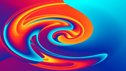 Abstract texture with figures of blue and light orange colors.