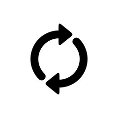 Update icon vector. Reload symbol. refresh icon