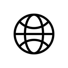Fototapeta premium Web icon vector. Web icon page symbol for your web design. Internet world vector