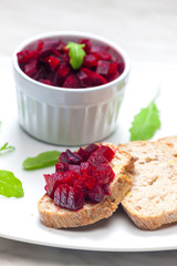 fresh beetroot salad