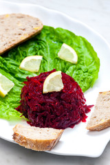 fresh beetroot salad