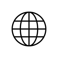 Web icon vector. Web icon page symbol for your web design. Internet world vector