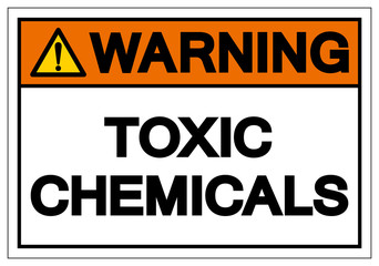 Warning Toxic Chemicals Symbol Sign, Vector Illustration, Isolate On White Background Label. EPS10