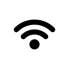 wifi icon vector. signal vector icon. Wireless and wifi icon or sign for remote internet access