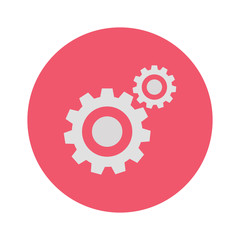 Gears or settings icon, stock vector