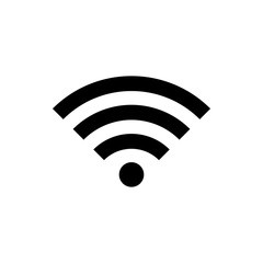 wifi icon vector. signal vector icon. Wireless and wifi icon or sign for remote internet access