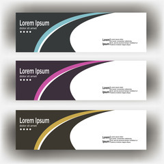 Naklejka premium abstract geometric design banner web template. Banner web design vector template