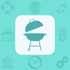Barbecue vector icon sign symbol