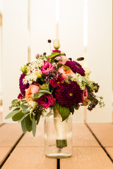 bridal bouquet the day of the wedding