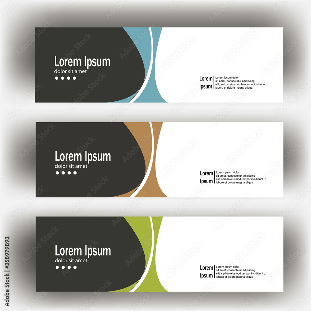 Wall mural abstract geometric design banner web template. banner web design vector template