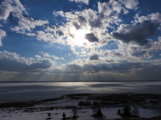 Russian nature and objects in Pereslavl Zalessky, Yaroslavl region.