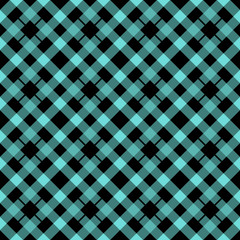 Black and blue lumberjack plaid seamless pattern, vector illustration eps 10