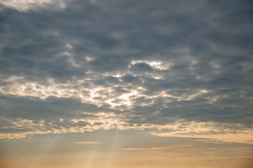 Naklejka na ściany i meble sky with clouds texture on sunrise