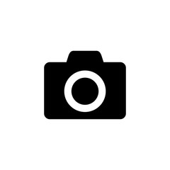 Camera Icon in trendy flat style isolated on grey background. Camera symbol for your web site design