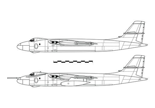 Vickers VALIANT. Outline drawing