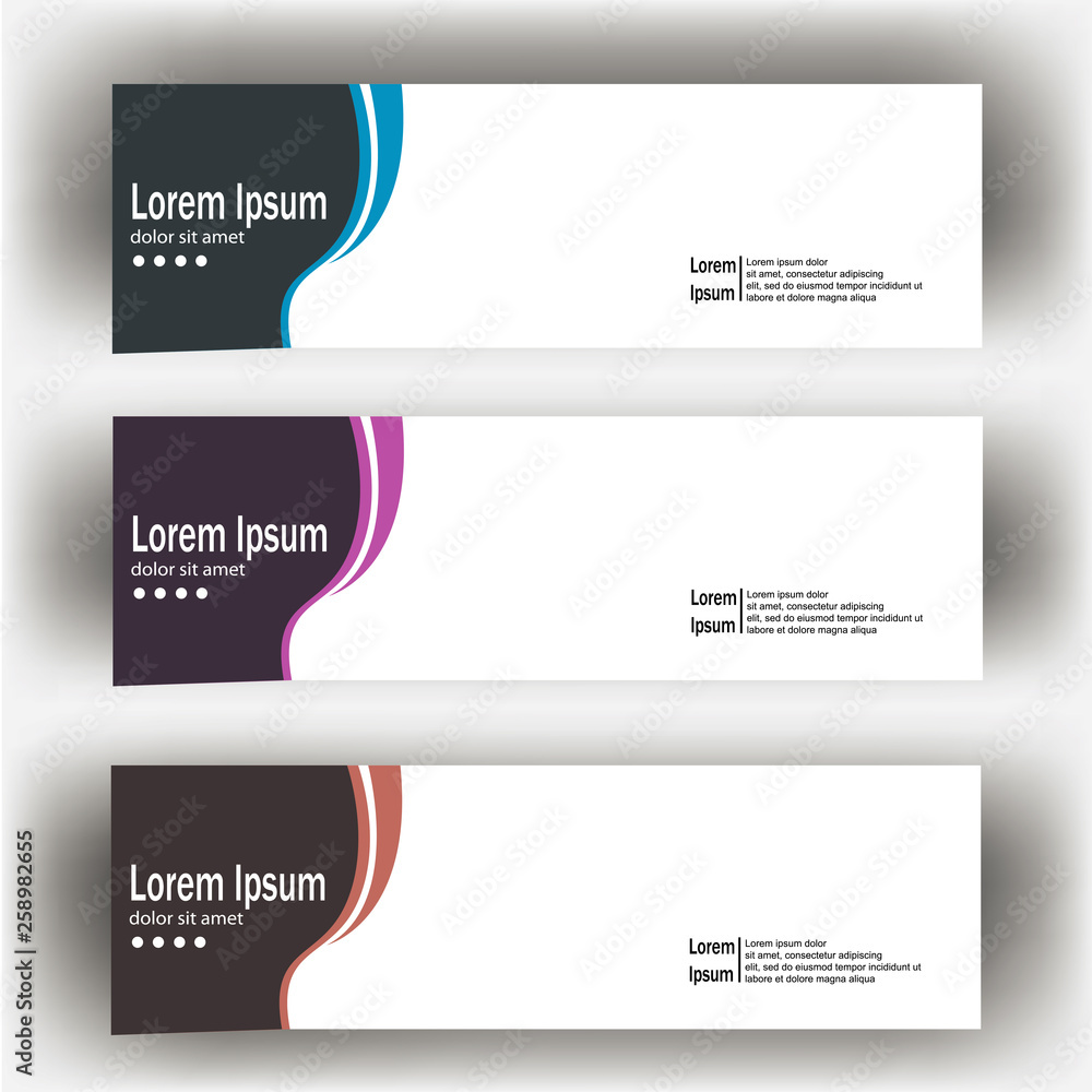 Wall mural abstract geometric design banner web template. banner web design vector template