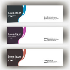 abstract geometric design banner web template. Banner web design vector template