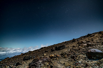月夜の吾妻小富士