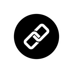 Link icon vector. Hyperlink chain symbol