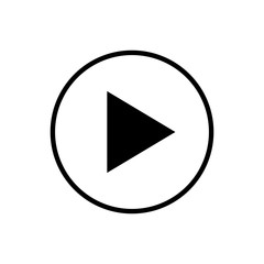 play Icon. Play button vector icon