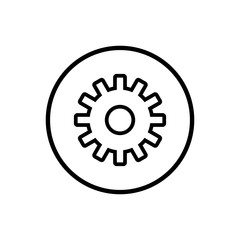Setting Icon Vector. Cog Settings Icon Symbol