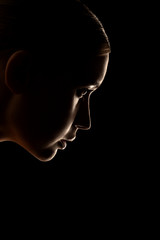 female profile silhouette