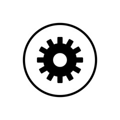 Setting Icon Vector. Cog Settings Icon Symbol