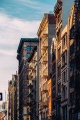 General view of old building in Flatiron District New York City
