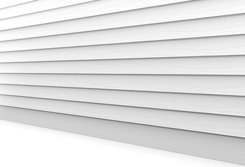 Fototapeta premium 3d rendering. perspective view of gray wood panels wall and floor background.