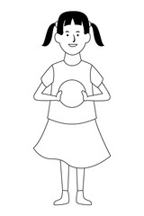 men avatars cartoon characters in black and white