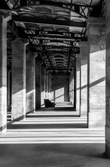 arch between shadow and light