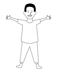 women avatars cartoon characters in black and white