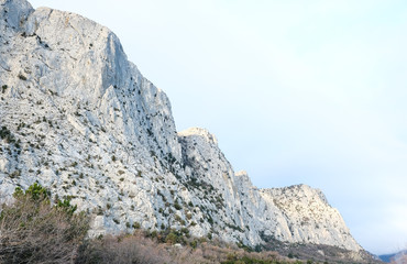 The main ridge of the Crimean mountains