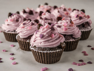 pink cupcakes