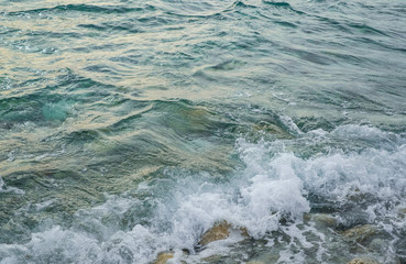 Sea surface with waves