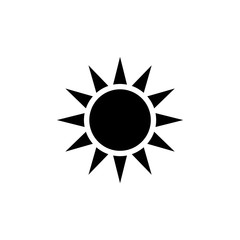 icon of the sun. vector illustration