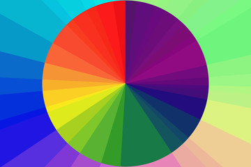 Rainbow spectral circle.