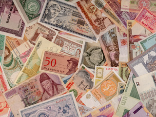 banknotes of different countries