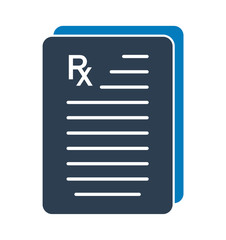 Medical Test Report Icon. Flat style vector EPS.