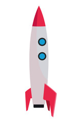 Rocket spaceship cartoon