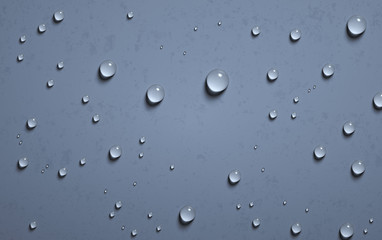 Water Droplets Background 3D Render Illustration