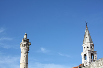 Pillar of Shame in Zadar Croatia. 