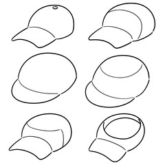 vector set of cap