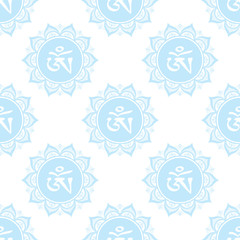 Seamless pattern with mandala,