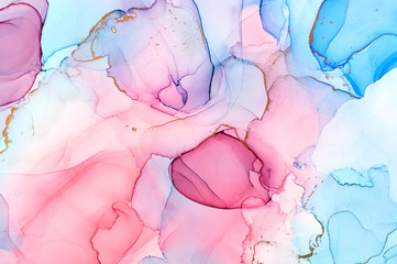 Fluid Art . Abstract colorful background, wallpaper. Mixing paints. Modern art. Marble texture. Alcohol ink colors  translucent