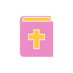 Holy bible icon on background for graphic and web design. Simple vector sign. Internet concept symbol for website button or mobile app.
