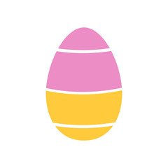 Easter egg icon on background for graphic and web design. Simple vector sign. Internet concept symbol for website button or mobile app.
